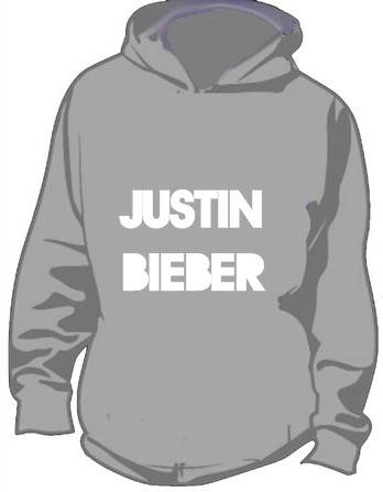 POLERON CANGURO: Justin Bieber